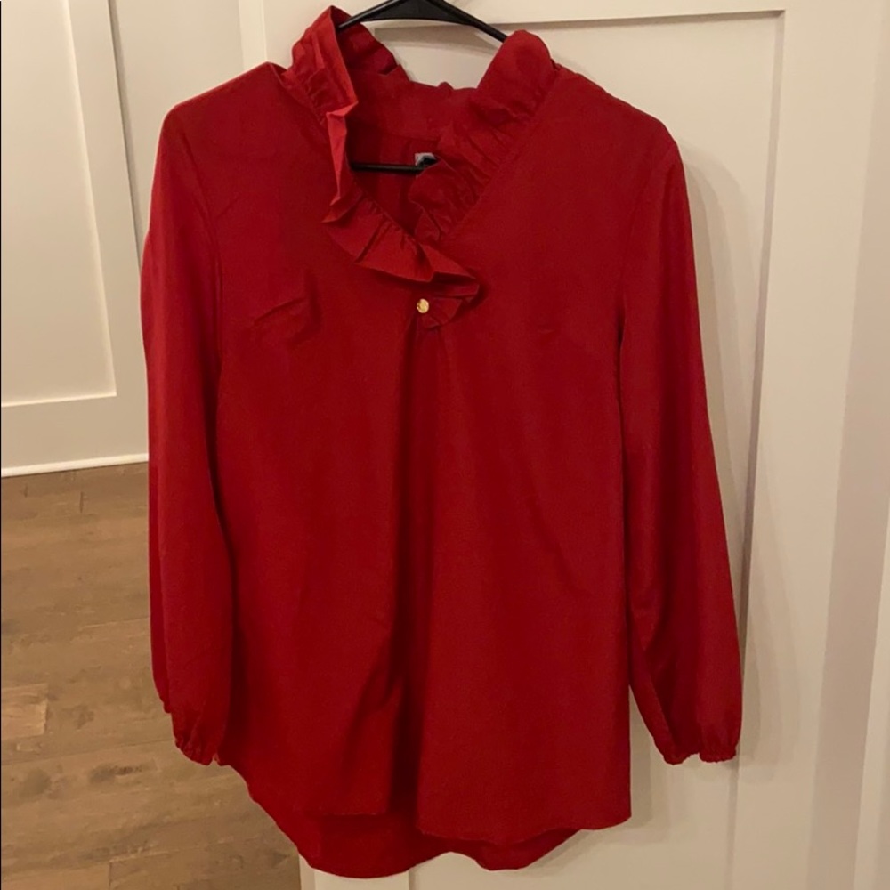 Mud Pie ruffle neck tunic